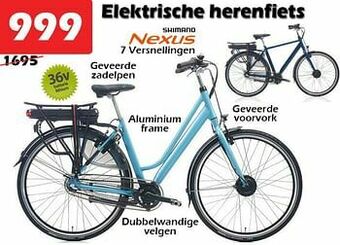 iTEK Elektrische herenfiets aanbieding