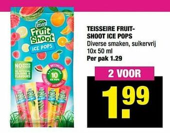 Teisseire fruitshoot ice pops