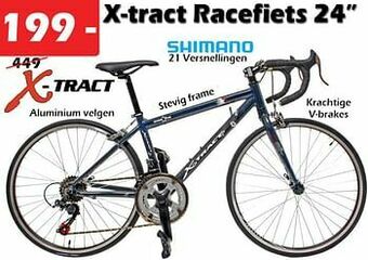 iTEK X-tract racefiets 24`` aanbieding
