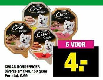 Big Bazar Cesar hondenvoer aanbieding