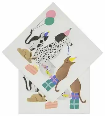 HEMA HEMA Servetten 33x33 Papier Feestbeesten - 20 Stuks aanbieding