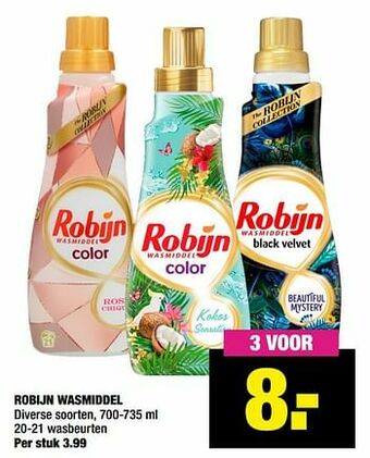Big Bazar Robijn wasmiddel aanbieding