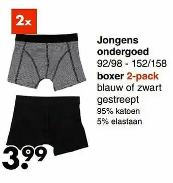 Jongens ondergoed boxer