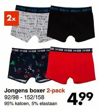 Wibra Jongens boxer aanbieding