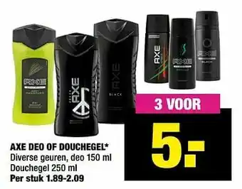 Big Bazar Axe deo of douchegel aanbieding