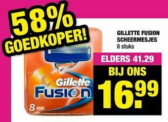 Big Bazar Gillette fusion scheermesjes aanbieding
