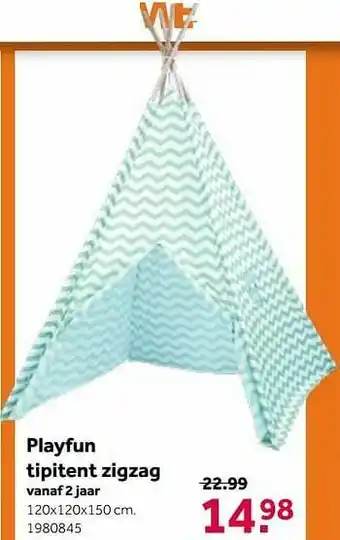 Playfun tipitent zigzag