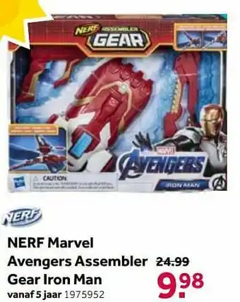 Intertoys Nerf marvel avengers assembler gear iron man aanbieding