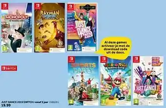Intertoys Just dance 2019 switch aanbieding