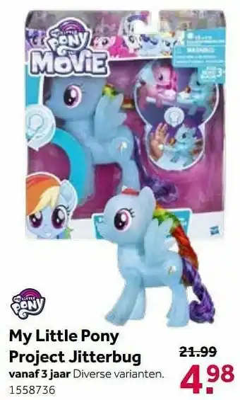 Intertoys My little pony project jitterbug aanbieding