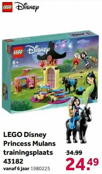 Intertoys Lego disney princess mulans trainingsplaats 43182 aanbieding