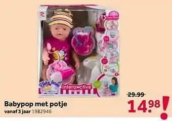 Babypop met potje