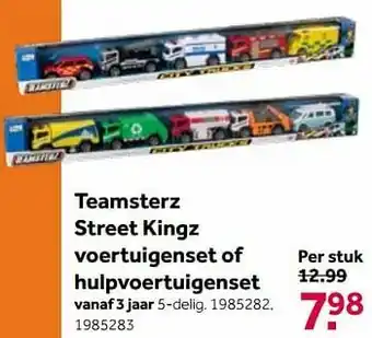 Teamsterz street kingz voertuigenset of hulpvoertuigenset