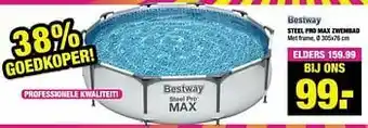 Big Bazar Steel pro max zwembad aanbieding