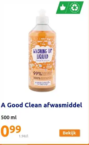 Action A Good Clean afwasmiddel 500 ml aanbieding