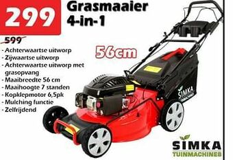 Simka tuinmachines grasmaaier 4 in 1