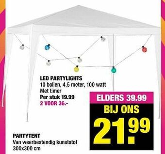 Big Bazar Partytent aanbieding