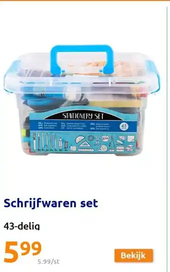 Action Schrijfwaren set 43-delig aanbieding