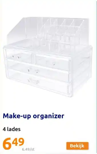 Action Make-up organizer 4 lades aanbieding