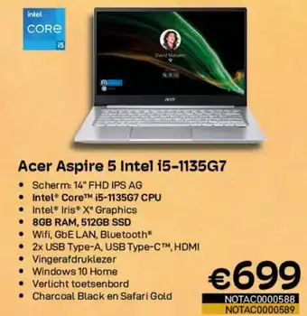 CompuDeals Acer Aspire 5 Inte4l i5-1135G7 aanbieding