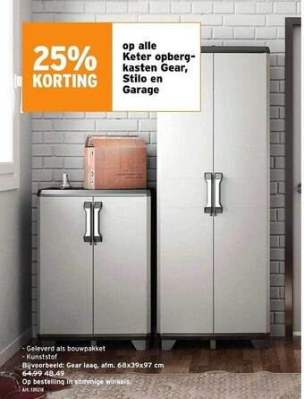 GAMMA Keter opbergkasten gear, stilo en garage aanbieding
