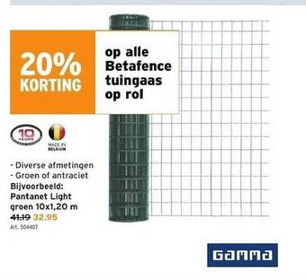 GAMMA Betafence tuingaas op rol aanbieding