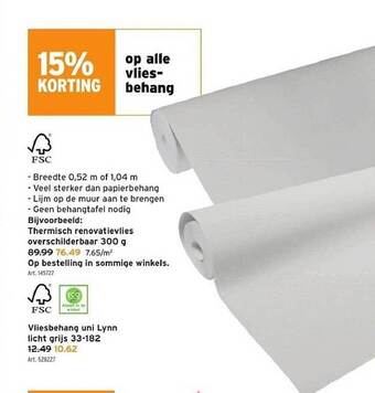 GAMMA Vliesbehang aanbieding