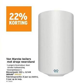 GAMMA Van marcke boilers met droge weerstand aanbieding