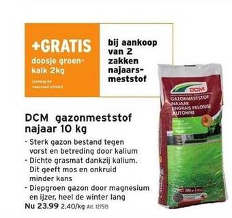 GAMMA Dcm gazonmeststof najaar 10 kg aanbieding