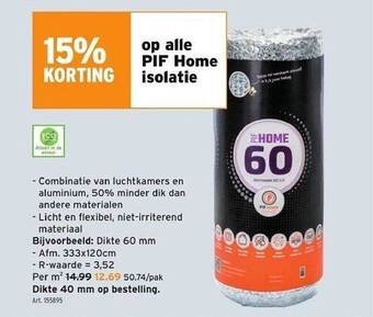 GAMMA Pif home isolatie aanbieding