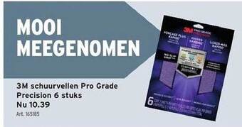 GAMMA 3m schuurvellen pro grade precision 6 stuks aanbieding