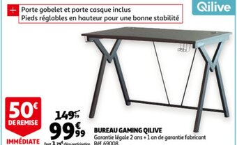 Auchan Qilive Bureau Gaming aanbieding
