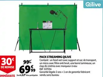 Auchan Qilive Pack Streaming aanbieding