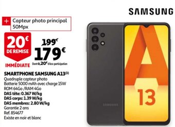 Auchan Samsung Smartphone A13 aanbieding
