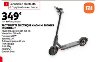 Auchan Xiaomi Trottinette Electrique Scooter Essential aanbieding