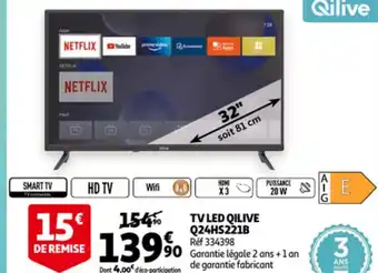 Auchan Qilive TV LED Q24HS221B aanbieding