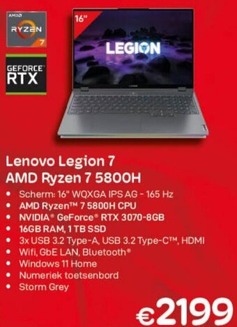 Lenovo Legion AMD Ryzen 7 5800H