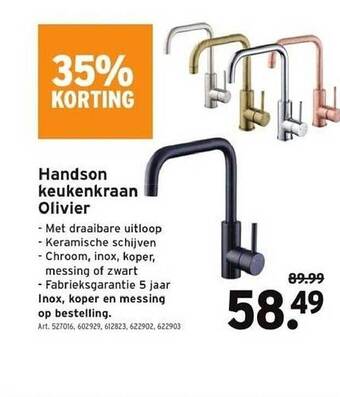 GAMMA Handson keukenkraan olivier aanbieding