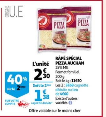 Auchan Rape Special Pizza Auchan 200 g aanbieding
