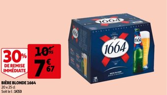 Auchan Biere blonde 1664 20x25cl aanbieding