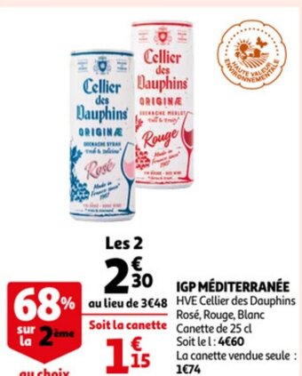 Auchan Igp mediterranee 25cl aanbieding