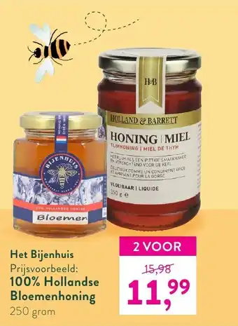 100% hollandse bloemenhoning 250g