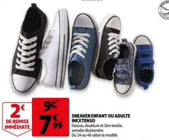 Auchan Sneaker enfant ou adulte inextenso aanbieding