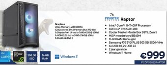 CompuDeals Pointer Systems Raptor aanbieding
