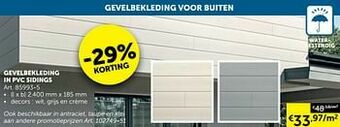 Gevelbekleding in pvc sidings
