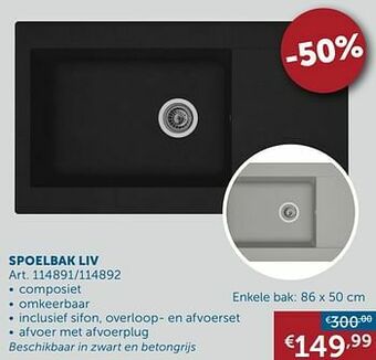 Spoelbak liv
