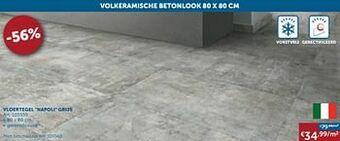 Vloertegel napoli grijs
