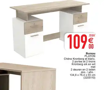Cora Platon Bureau 134,8 x 76,4 x 55 cm, 3205110 aanbieding