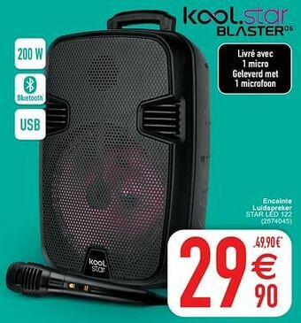 Cora Kool.star enceinte luidspreker star led 122 aanbieding