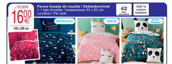 Cora Parure housse de couette / Dekbedovertrek 140 x 200 cm aanbieding